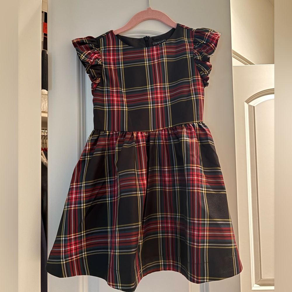 Jcrew Crewcuts Multicolor tartan Plaid Dress in size 4